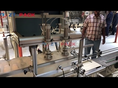 Tanica da 5-30 kg riempitrice di olio commestibile a peso netto con tappatrice ed etichettatrice